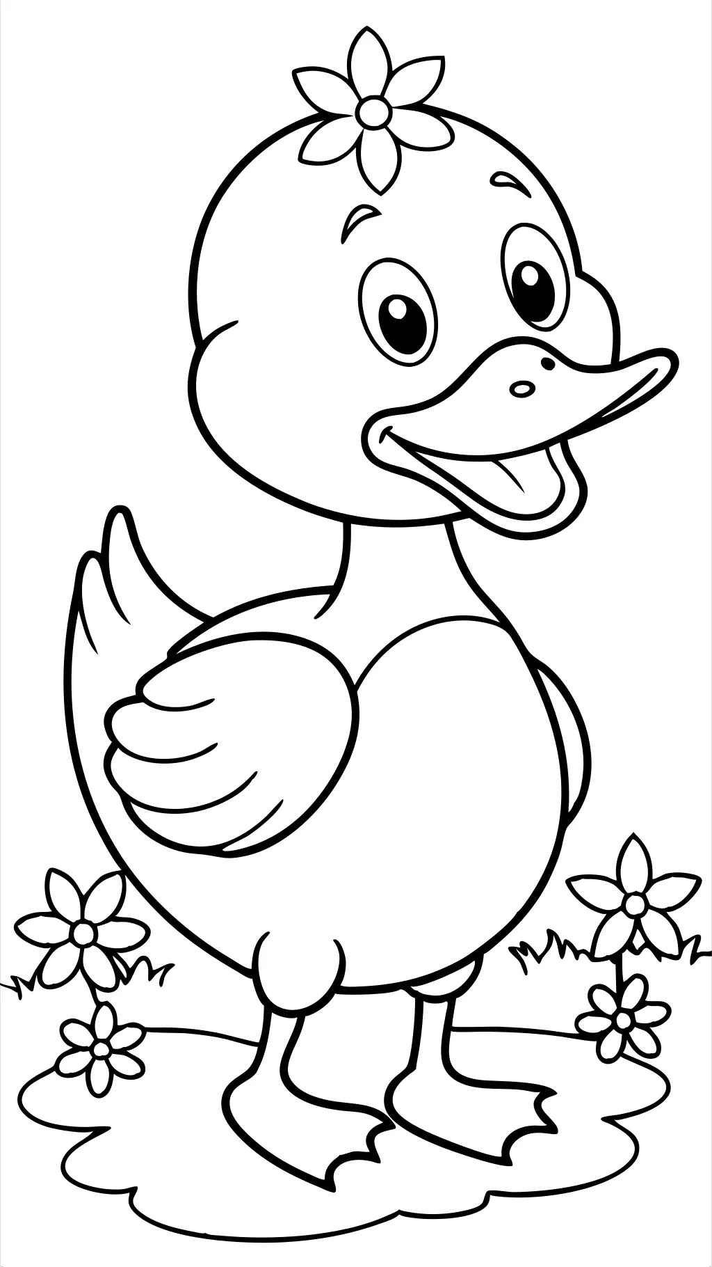 printable duck coloring pages